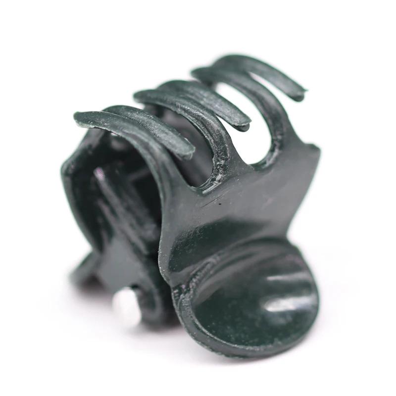 100PCS 6-Claw Plant Clips Climbing Vine Stem Clasp Tied Dark Green Orchid Flowers Support Clamp Bundle Branch Garden Tools