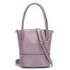 Zency Bolsa de Ombro Feminina de Verão Couro Macio Grande Capacidade Simples Pequena Bolsa Para Telefone
