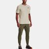 Under Armour Outdoor Casual Printed Breathable Sports Crew Neck T-Shirt Men Tops Lime-White 1370189-279
