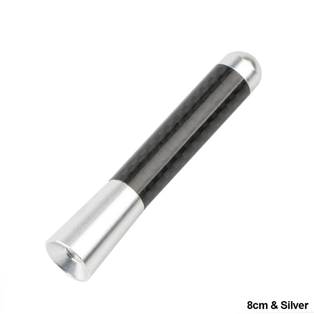 12cm Carbon Fiber Short Radio Antenna Fit for BMW Ford Focus Peugeot Citroen Opel Skoda Toyota Dodge Etc Car Antenna Car Styling