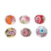 10pcs 10/12mm Faceted Glass Flowers Beads Loose Spacer for DIY Bracelet Necklace Keychains Jewelry Making Accessories Supplies