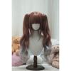 Lolita Style Curly Double Ponytails Wig | Heat Resistant Synthetic Hair with Bangs for Cosplay, Halloween, Anime Theme Part