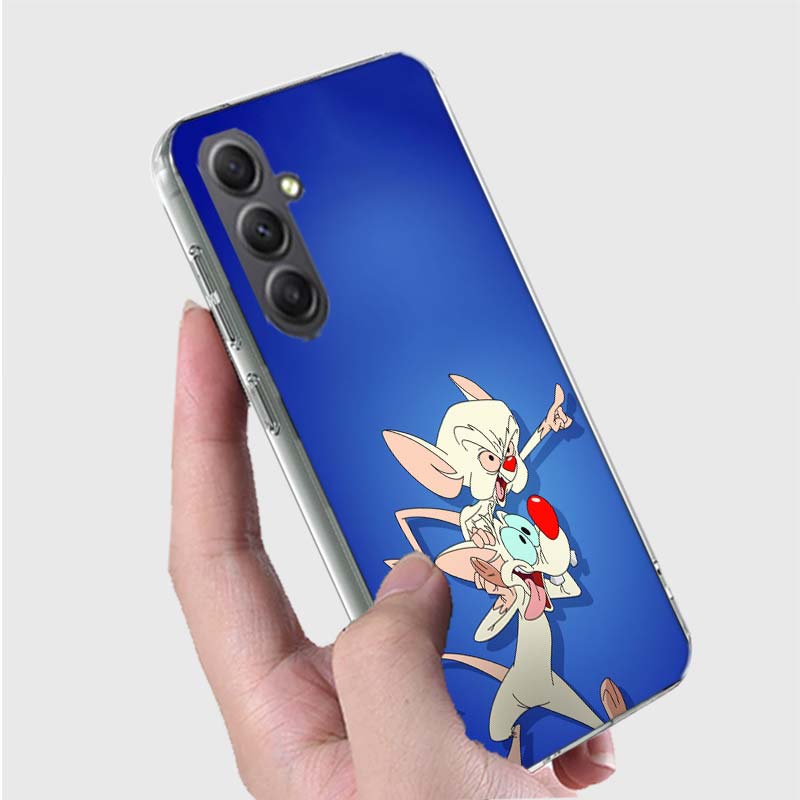 Pinky Anime and the Brain Case For Phone Samsung Galaxy A12 A22 A32 A52 A52S A13 A23 A33 A53 A14 A24 A34 A54 5G A73 A42 A9 A8 A7