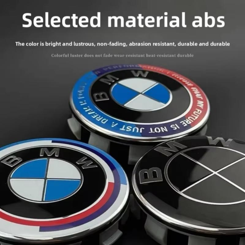 For BMW M 4Pcs 56mm/68mm Car Styling Wheel Center Hub Cap Auto Rim Covers for BMW E36 E46 E53 E90 E60 E61 E93 E87 X1 X3 X5 F30 E91 G30 Car