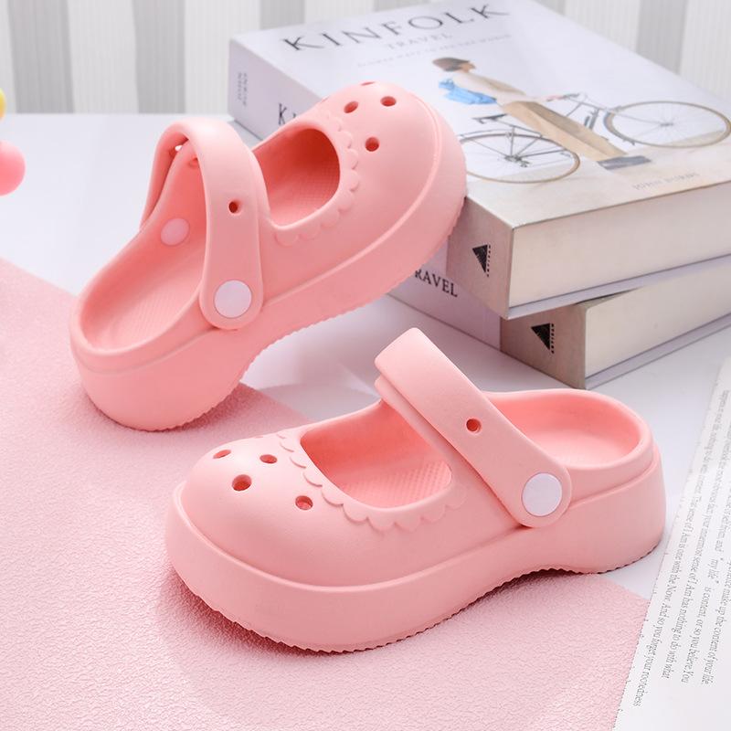 Kids Comfortable Summer Eva Mary Jane Sandals Nonslip Princess Beach Shoes Girls For