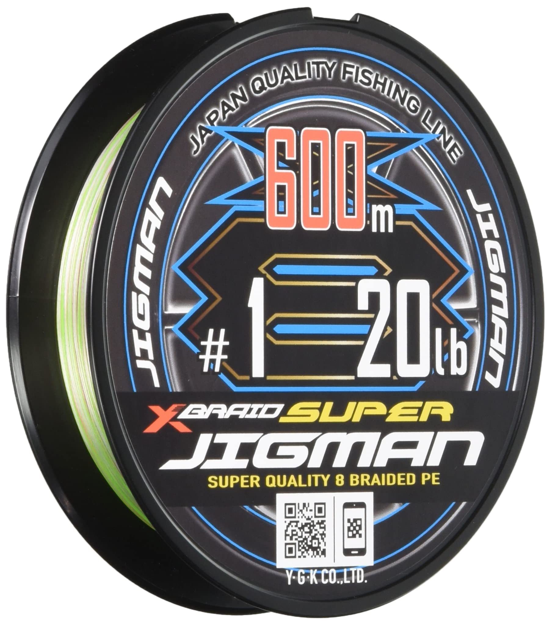 X-Braid Super Jigman X8 600м #1 20lb 5Цвет