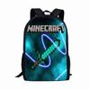 Square Man School Bag Cartoon Backpack Minecraft Backpack Game Printing Large Capacity