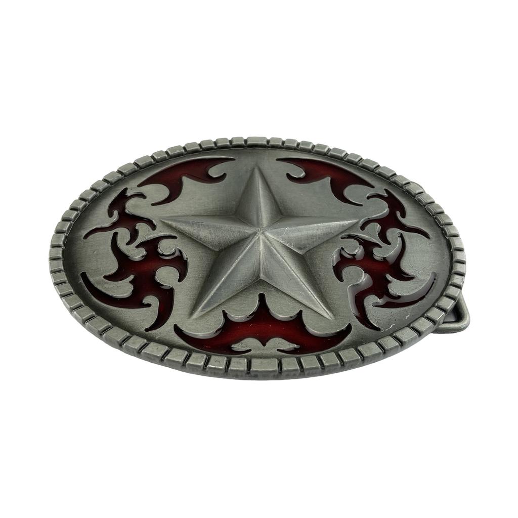 Replacement Belt Buckle Retro Star Metal Leather Craft Belt Buckle Photo Props Punk Belt Buckles for Men Women