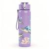 1 PZ Tartaruga Marina Animale Marino Sott'acqua Stampa 750ml Colore Plastica Borraccia Sportiva Tappo Flip Anti-perdita con Cannuccia Adatta per Sport Ufficio Uso Domestico