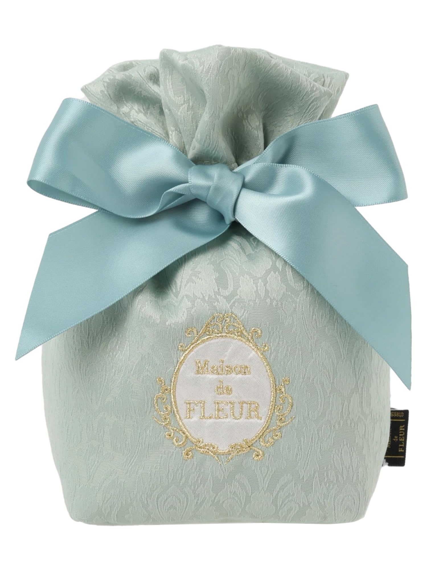 

де Жакардовый кошелек с большой лентой Мятный [Maison Fleur]