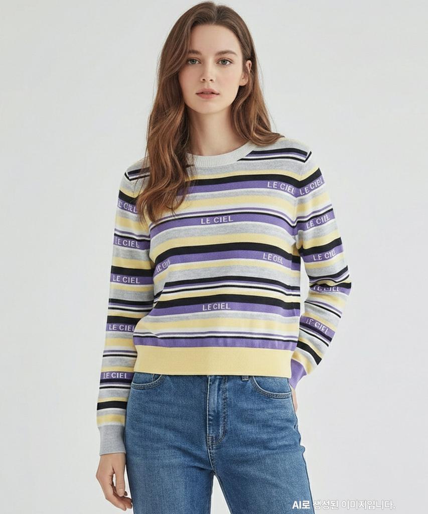 MESENSE Multi-Striped Knit_Mb43Knmd07Z