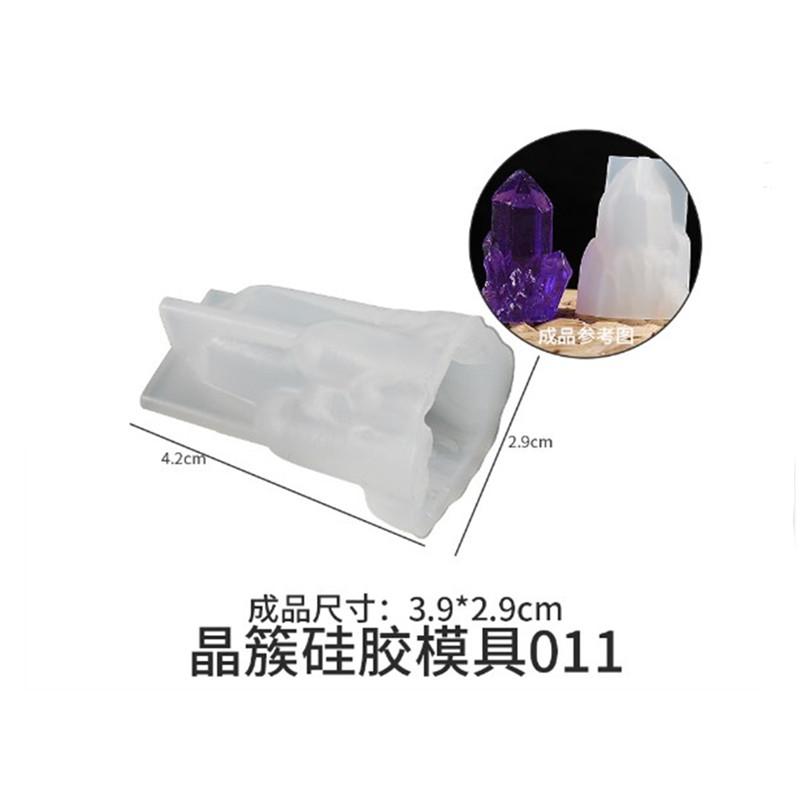Diy Epoxy Crystal Cluster Mould 18 Styles Ice Cluster Ornament Rockery Crystal Stone Ice Crystal Pillar Candle Mould