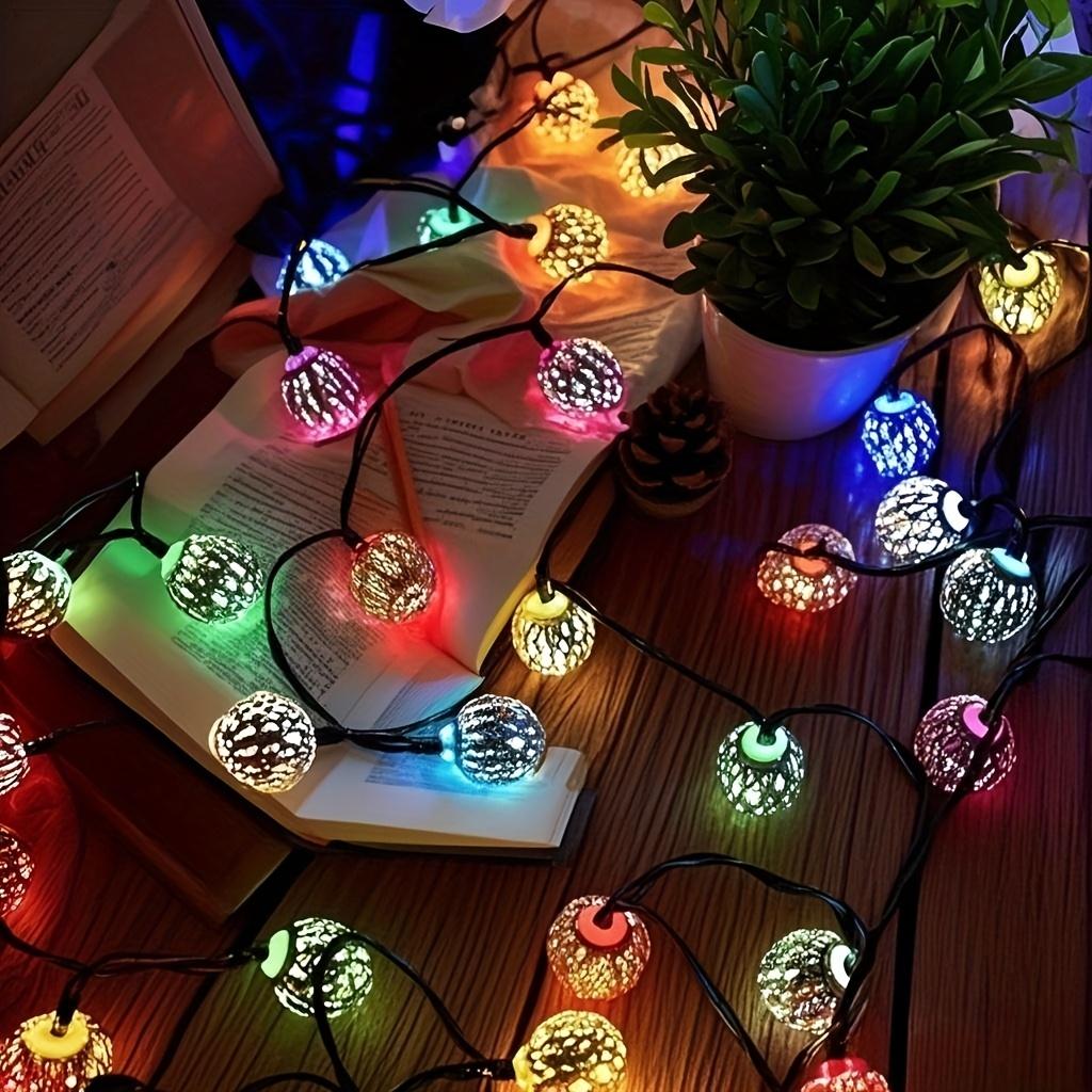 Outdoor Solar Moroccan Ball String Light 30/20 LED Waterproof Fairy Light 8 Mode for Garden Fence Courtyard Christmas Decor Lamp