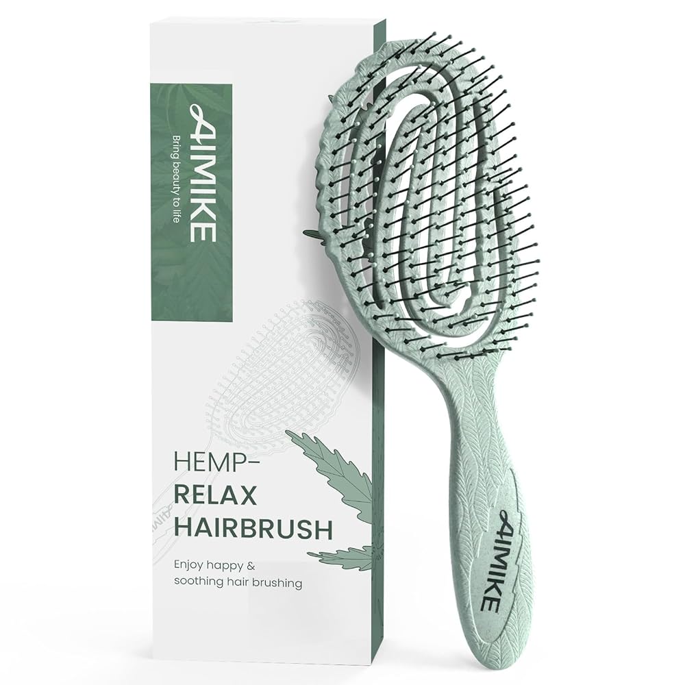 AIMIKE Hemp-Relax Detangling Brush for Wet