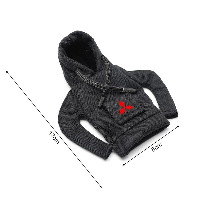 Hoodie Car Gear Car Shift Lever Cover Universal Car Gear Shift Knob For Mitsubishi ASX Lancer Pajero Outlander L200 EVO Lancer EX
