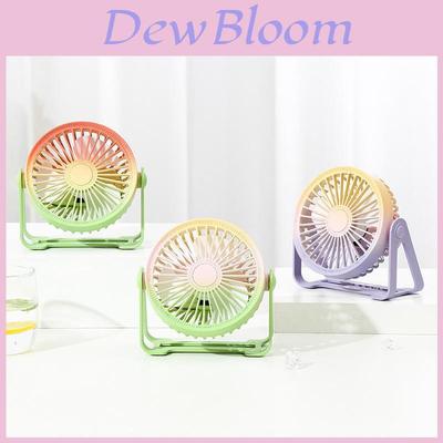 New Mini Usb Fan Color Changing Portable Desktop Fan With Built-in Battery Ideal For Students Dormitories Characters)