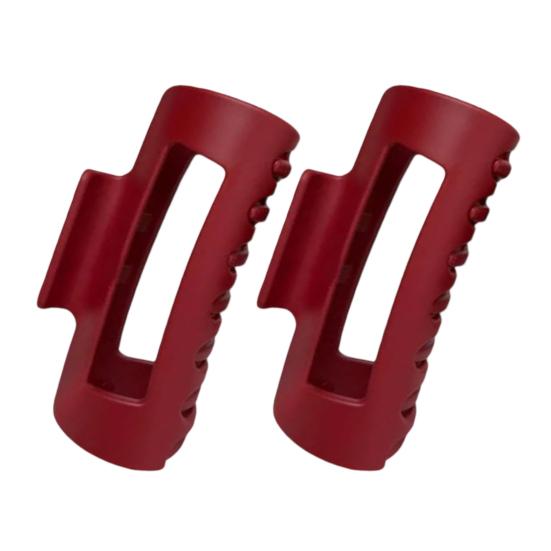 1/2/4Pcs Women Hair Claw Flexible Clamping Lightweight Square Frosting Hairpins Multifunctional Styling Tool