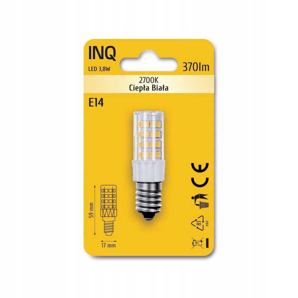 Lampa Led E14 3,8W 370Lm 2700K Okap Inq