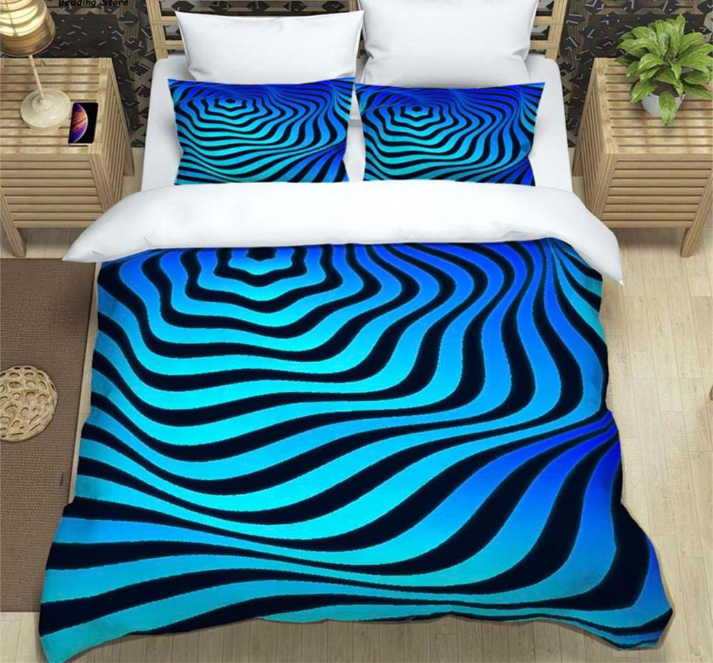 3D Modern Abstract Geometric Minimalist Printed Bedding Queen Bedding Set King Size Bedding Set Soft And Comfortable Breathable