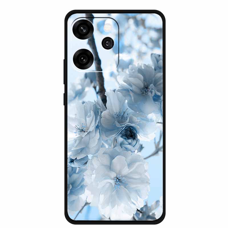 For Oppo Reno15 Phone Case TPU Soft Silicone Tech Style Case for Oppo Reno 15 Flower Heart-shaped Protector Cover PLW110 Coque