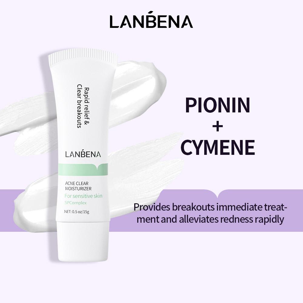

LANBENA Acne Прозрачный увлажняющий крем Уход за кожей Отшелушивающий очищенные поры Снимают красную и опухшую кожу 15г