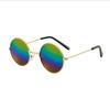 Vintage Round Kids Sunglasses for Children Metal Frame AC Lens Designer Trendy Brand Beach Travel Shades Gifts