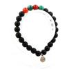 Bracelet - Congo Malachite - Red Agate - Black Onyx - 8 Mm - 19-20 Cm
