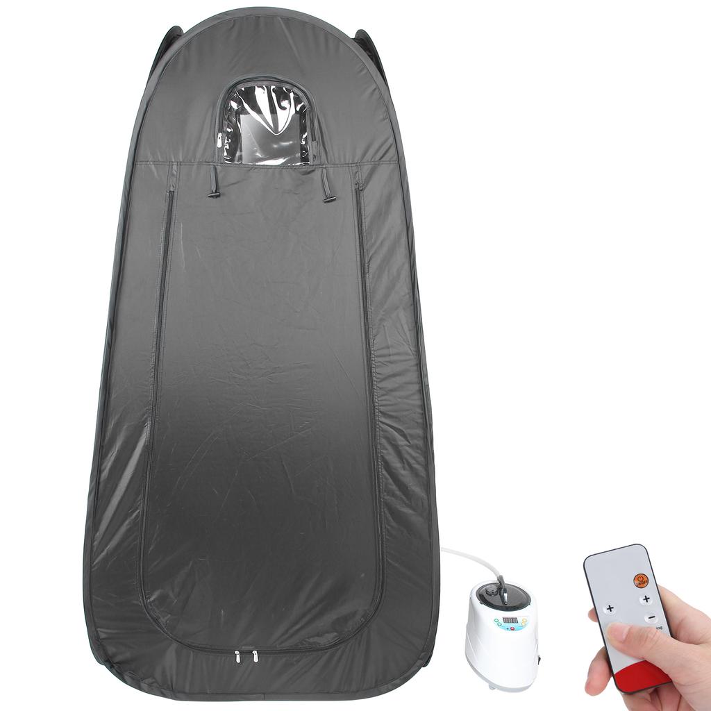 90x90x180cm Home Folding Sauna Tent Adjustable Temperature 2L Sauna Steam Machine Black220V AU Plug