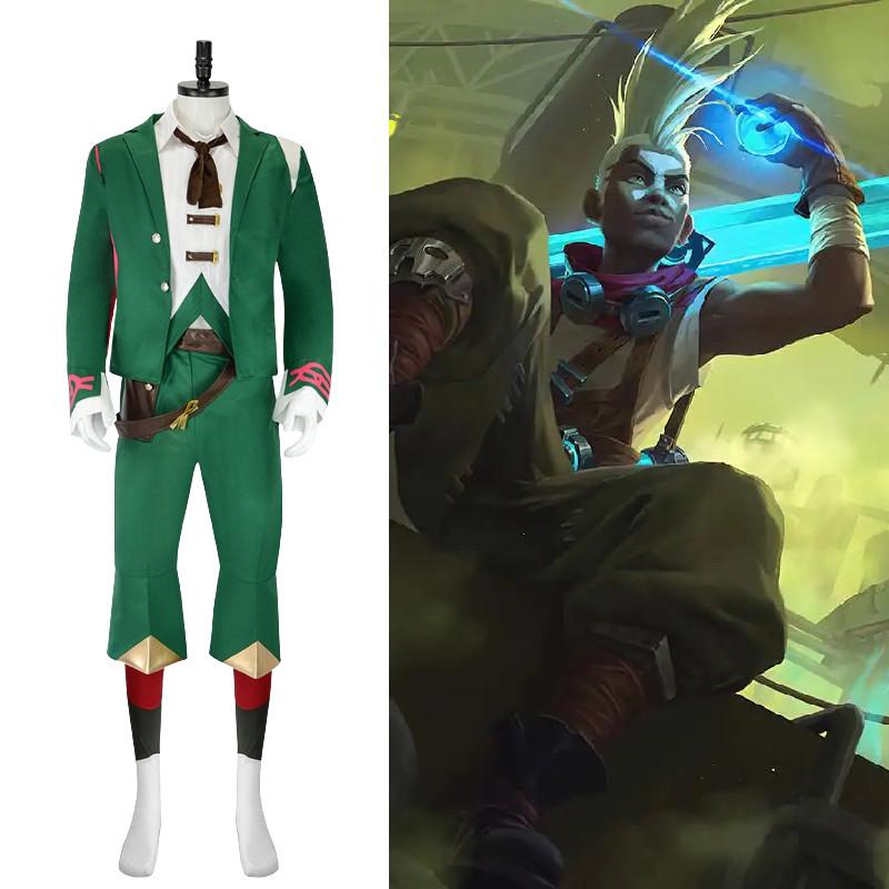 Of League Arcane Legends Ekko Game Cosplay Costume Halloween Stage Performance