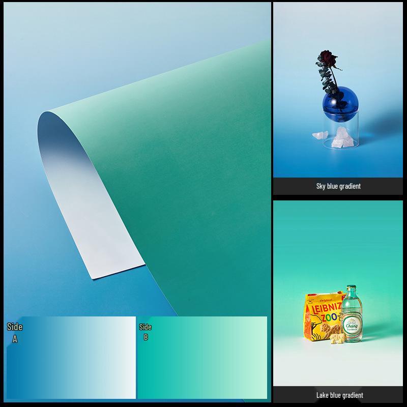 Double-Sided Gradient Photography Backdrop for Product and Still Life Shoots