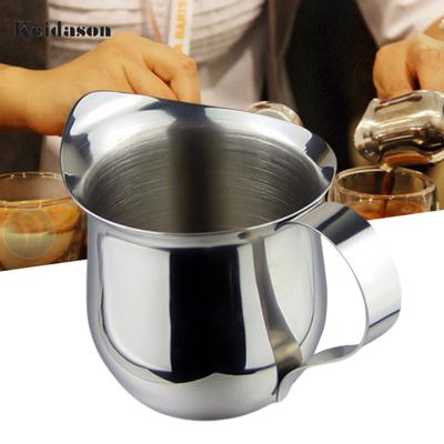 Cappuccino Coffee Pot Stainless Steel Latte Milk Mug Pointed Mouth Milkshake Cup