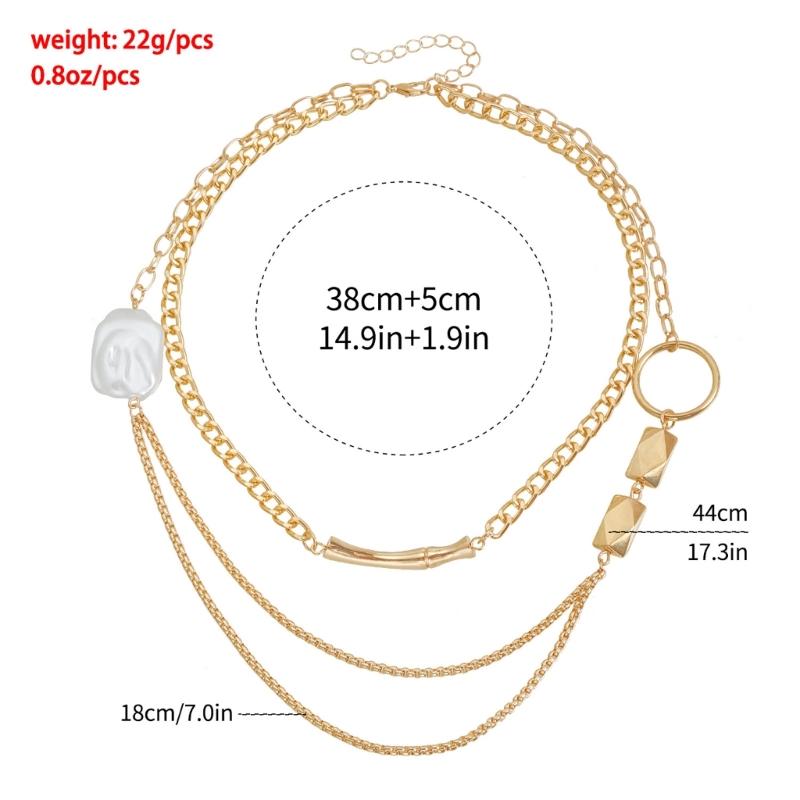 Stylish Layering Collarbone Necklace Short Length Clavicle Chain Lightweight Alloy Jewelry Birthday Gift For Her