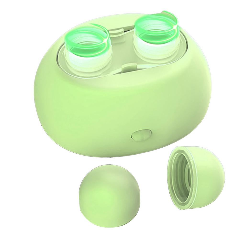 Kontaktlinsenreiniger Ultraschall Tragbar Automatisch Wiederaufladbar Weiche Linsen Reinigungsmaschine Zyan