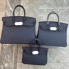 Mode erste Schicht Rindsleder Togo Platin Tasche Damen Silberne Schnalle High-End Handtasche Vielseitige Schulter Umhängetasche