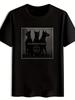 Vintage Rock Band Graphic T-shirt - Black Short Sleeve Round Neck Tee with Doberman & RAMMSTEIN Print