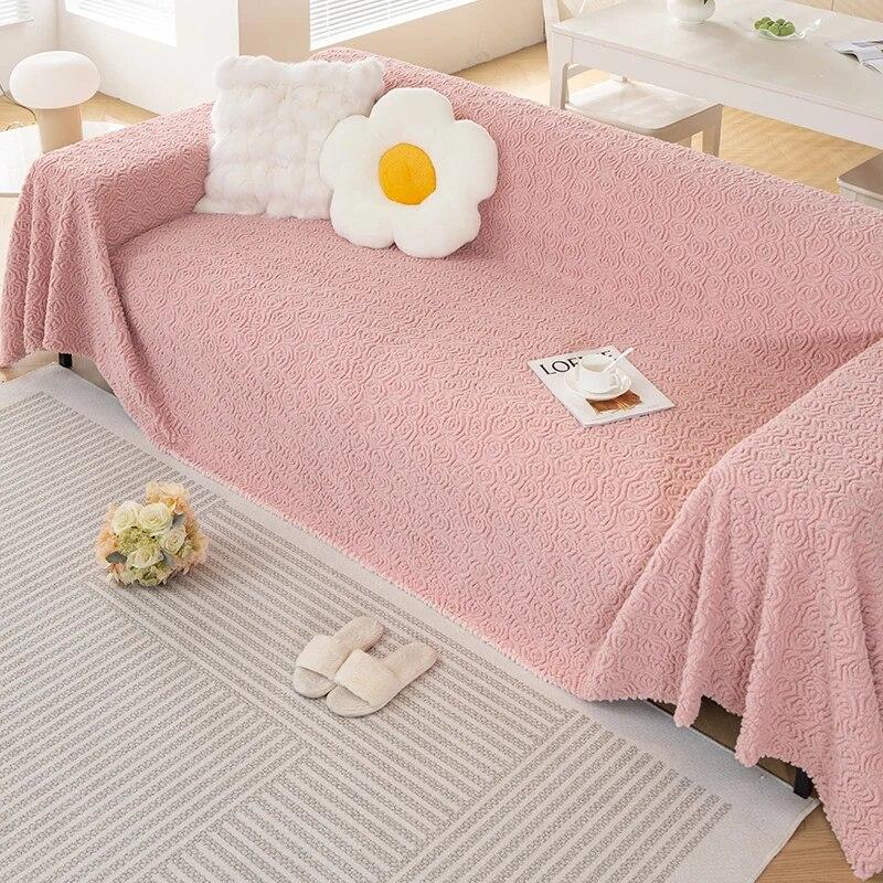 

Современный простой однотонный чехол для дивана, нескользящее полотенце для дивана, скандинавский защитный чехол от пыли и царапин, диванный коврик, одеяло 180x130cm