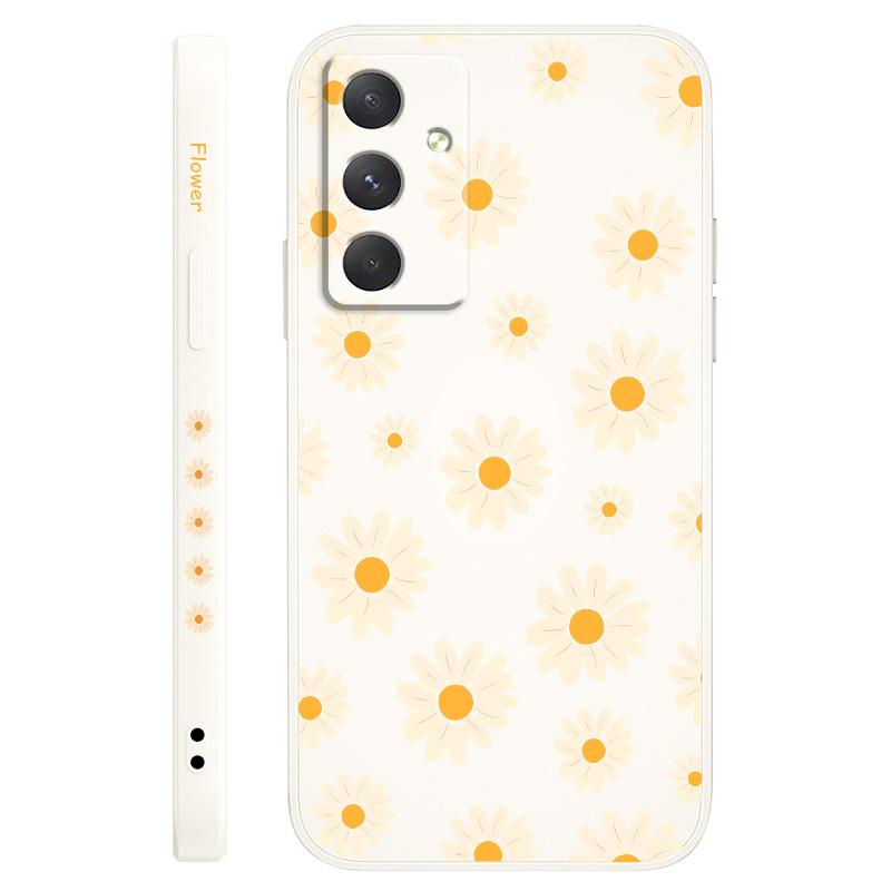 Corrugated Daisy Phone Case For Samsung A55 A35 A25 A15 A56 A36 A26 A17 A16 A07 A06 A05 A05S A54 A34 A24 A14 A04 A04S A04E 4G 5G