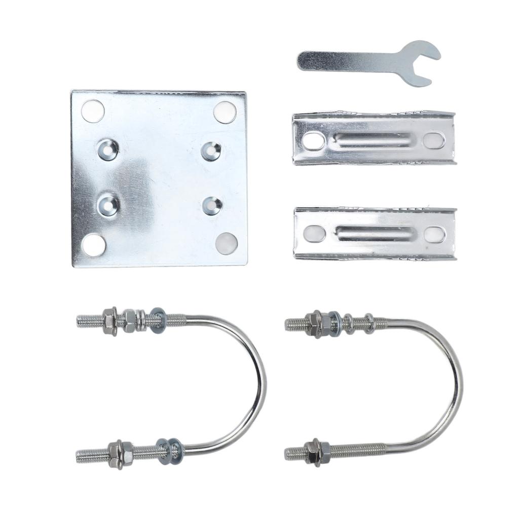 Antenna Mast Pipe Mount Stable Support Flexible Adjustment Aluminum Alloy Antenna Mast Bracket Mount for Roof Wall Set 2