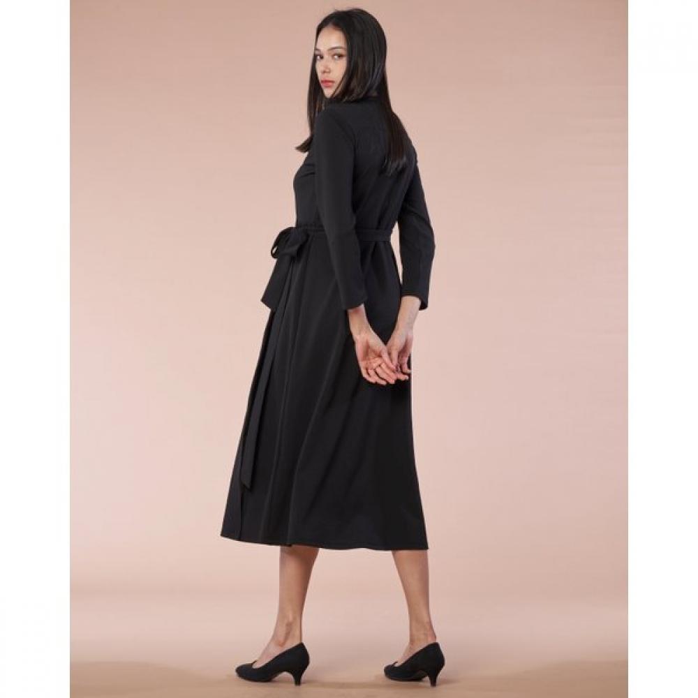 Lipbbam Long Wrap Dress Ldm07bk01