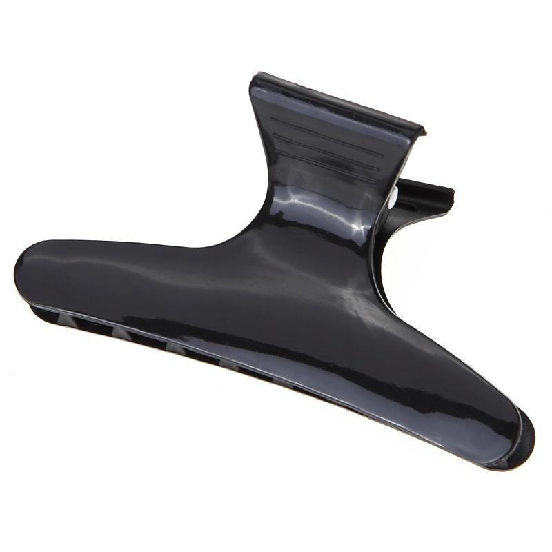 2 Pcs/Set Pro Salon Black Butterfly Hair Claw Section Clip Clamps Plastic Hairpins Hairstyle Design