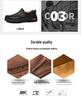 Men's Outdoor Casual Slip-On Leather Shoes - Large Size, Non-Slip, Wear-Resistant, Soft Sole
