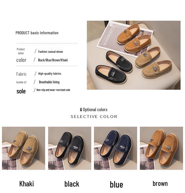 Kids' Seasonal Slip-On Moccasins - Non-Slip, Breathable, Soft Sole
