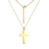 Classic Minimalist Titanium Steel Cross Pendant Necklace Unisex Summer Jewelry Tarnish Resistant Fashion Accessory