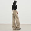 Romon Autumn/Winter Jeans Women's American Khaki High Waist Straight Tube Versatile Loose Look Thin Wide Legs Floor length Pants