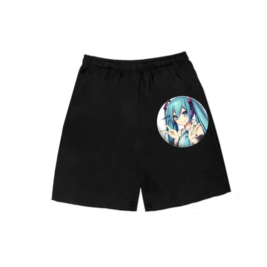 2026 Summer Crew Neck T Shirt For Boys Girls Cute Kawaii Hatsune Miku Cartoon Fashion Street Outfit 314Y
