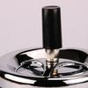 Ashtray with Lid Stainless Steel Tabletop Ashtrays Dectorive Billiards Holders Desktop Ornament for Home Office Black