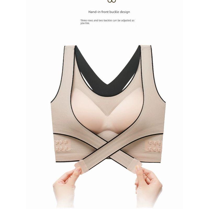 

Buckled Front and Shaped Back Amazon Bra Oversize Women s Clothing Pure black M(Recommended 45.00 kg-50.00 kg 75BCD])