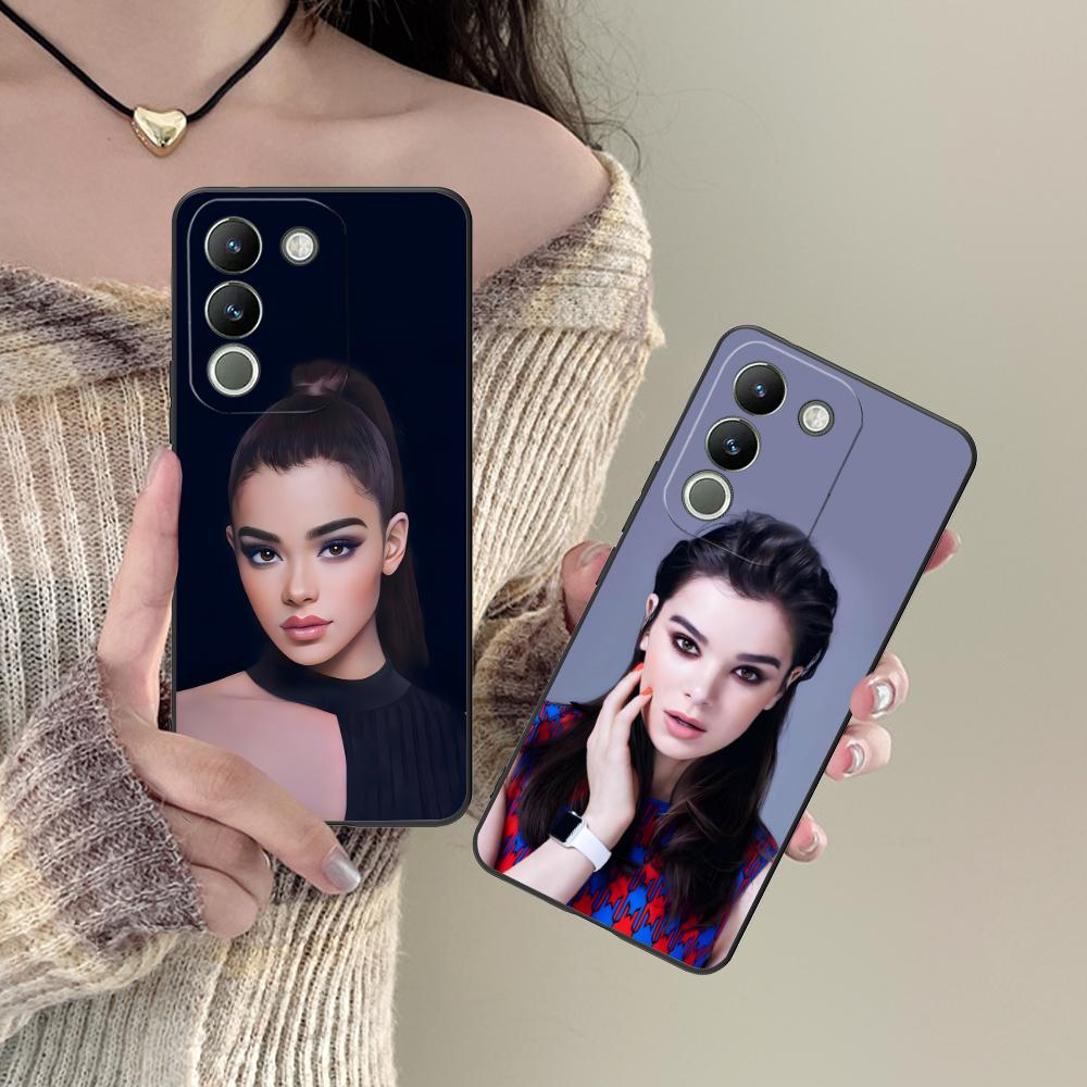 Hailee Steinfeld Matte TPU Mobile Phone Case for VIVO Y77 76 75 74 73 72 58 56 55 51 50 38 36 Y19 Y18 Y03 Y01 5G Colorful Cover