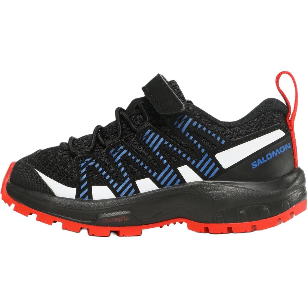 New SALOMON XA PRO V8 Cushioning, Wear Resistant Low top Kids' Outdoor Shoes Black Blue Kids' 471415