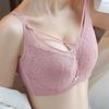 Full Cup Thin Bra Women's Thin Bra Gathered Bra Restrained Breast Anti Sagging and Anti Glare Bra